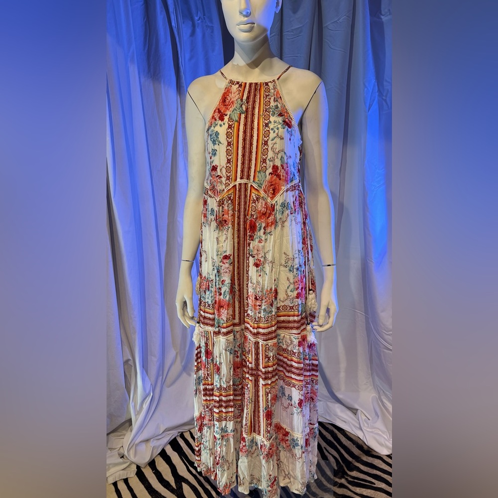 Boho Long Floral Dress Size Small